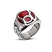 DC Comics Red Lantern Corps Stainless Steel Red Enamel Blackest Night Rage Ring