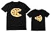 Pizza Pie & Slice Toddler & Men's T-Shirt Matching Set Dad & Son Daughter Set