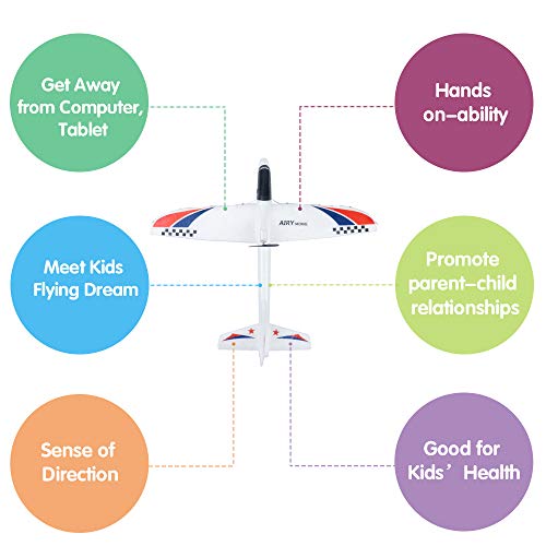 Electric Airplane Toys, Rechargeable 2 Flight Mode Throwing Plane, Outdoor Sport Toy, Foam Education Glider Aeroplane for boys Adults, Family Flying Game Toy,Styrofoam Airplanes,Gift for Kids Teenager