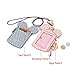 COCO LEE Chic Cute Travel PU Leather Student ID Card Holder Lanyard Neck Pouch Bag With Coin Wallet Purse for School Students Women Kids Teens Girls (Blue)