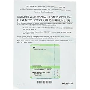 Nieuwe Windows Small Business Server 2008 Premium Edition – Licentie – CAL voor 1 gebruiker