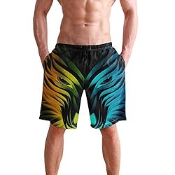 Men's Summer Cool Swim Trunks Quick Dry Colorful