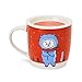 BT21 Official Merchandise by Line Friends - Winter Theme Character Ceramic Coffee Mug with Lid, RJ