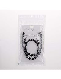 Bodai - Gargantilla de cristal con perlas de imitación (negro)