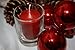Enlightened Ambience 24 Dickens Christmas Red Highly Scented Votive Candles Long-Burning