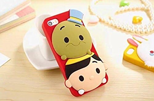 iPhone 6 Plus Case, Maxbomi - 3D Cute Cartoon Adventures of Pinocchio and Jiminy Cricket Soft Silicone Rubber Protective Skin Protector Back Case Cover for iPhone 6 Plus (5.5 inch)