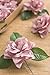 Ling's moment Flowers 25pcs Fake Gardenia Dusty Pink Rose Flowers Artificial Flowers with Stem, Fake Flower for DIY Wedding Decorations Centerpieces Bouquets Boutonnieres