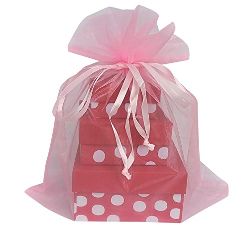 X Large Organza Bags Pink 12 X 14 Inch Desertcart Seychelles