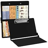 Nurse Clipboard Foldable, Recyclable Aluminum Nursing Clipboard for Medical Students, Nurses, Doctors (Black)