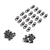 20 Pcs/set Boot Lace Hooks Fittings With Rivets for Repair/Camp/Hike/Climb Accessories