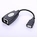 USB Extender - USB 2.0 to RJ45 Lan Extension Adapter Over Cat5/Cat5e /Cat6 Cable