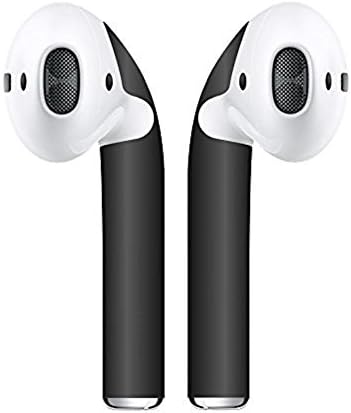 Airpod Skins Protective Wraps - Minimal Stylish Covers to Customize & Protect your AirPods (Matte Black)
