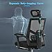 Office Chair Desk Chair Computer Chair with Lumbar Support Task Rolling Racing Style Swivel Executive High Back Ergonomic Chair for Women Adults,Black and Light Grey
