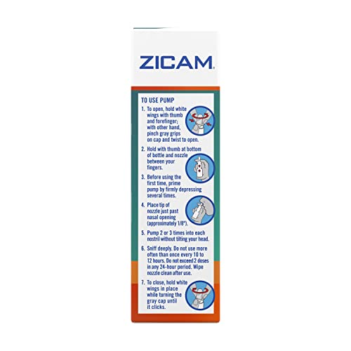 Zicam Intense Sinus Relief Nasal Spray,Transparent Cooling Menthol and