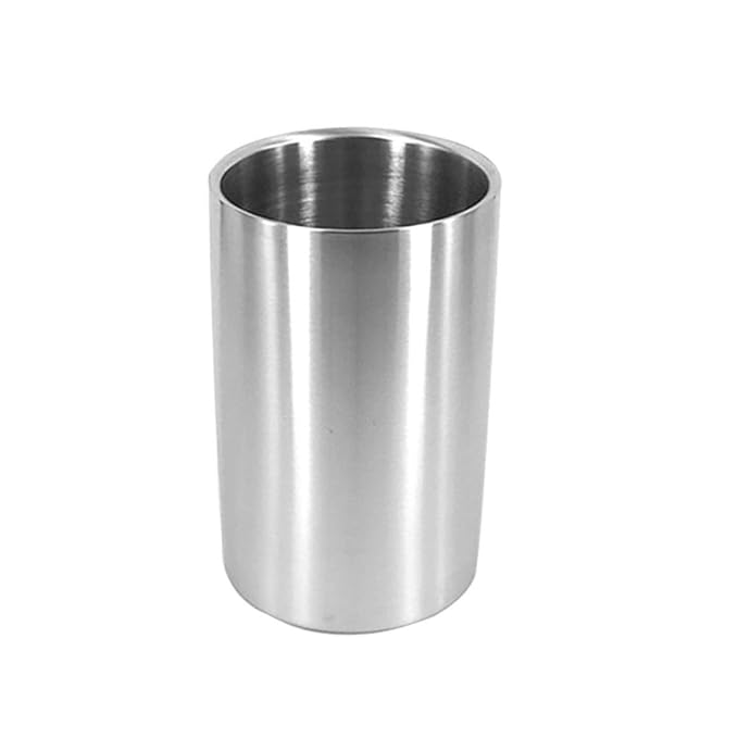 Secchiello Per Ghiaccio In Acciaio Inox - Portabottiglie Elegante Per Champagne, Vino E Birra, Oro - Foto 8