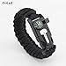 New Multi Purpose Emergency Survival Bracelet Paracord Fashion Sport Adjustable OutDoor Adventure Bracelet For Men Women Kids With Fire Starter Compass Whistle Fishing Tools Blade Rope Strong Hand