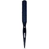 Spornette Boar Bristle Hair Brush for Women &amp; Men - Little Wonder Small Teasing Brush - Create Slick Backs &amp; Volume - Boar &amp; Tourmaline Nylon Bristles for Back Brushing &amp; Combing (Blue)