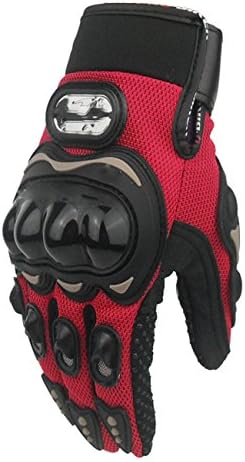 FSOL Motocross Riding Full Finger Gloves Electric Car Racing Pro-biker Gloves (X-Large, Red)