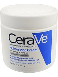 CeraVe Moisturizing Cream 16 oz Daily Face and Body Moisturizer for Dry Skin
