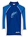 SunBusters Boys L/S Rash Guard(UPF 50+), Sea/Sky, 8/10 yrs