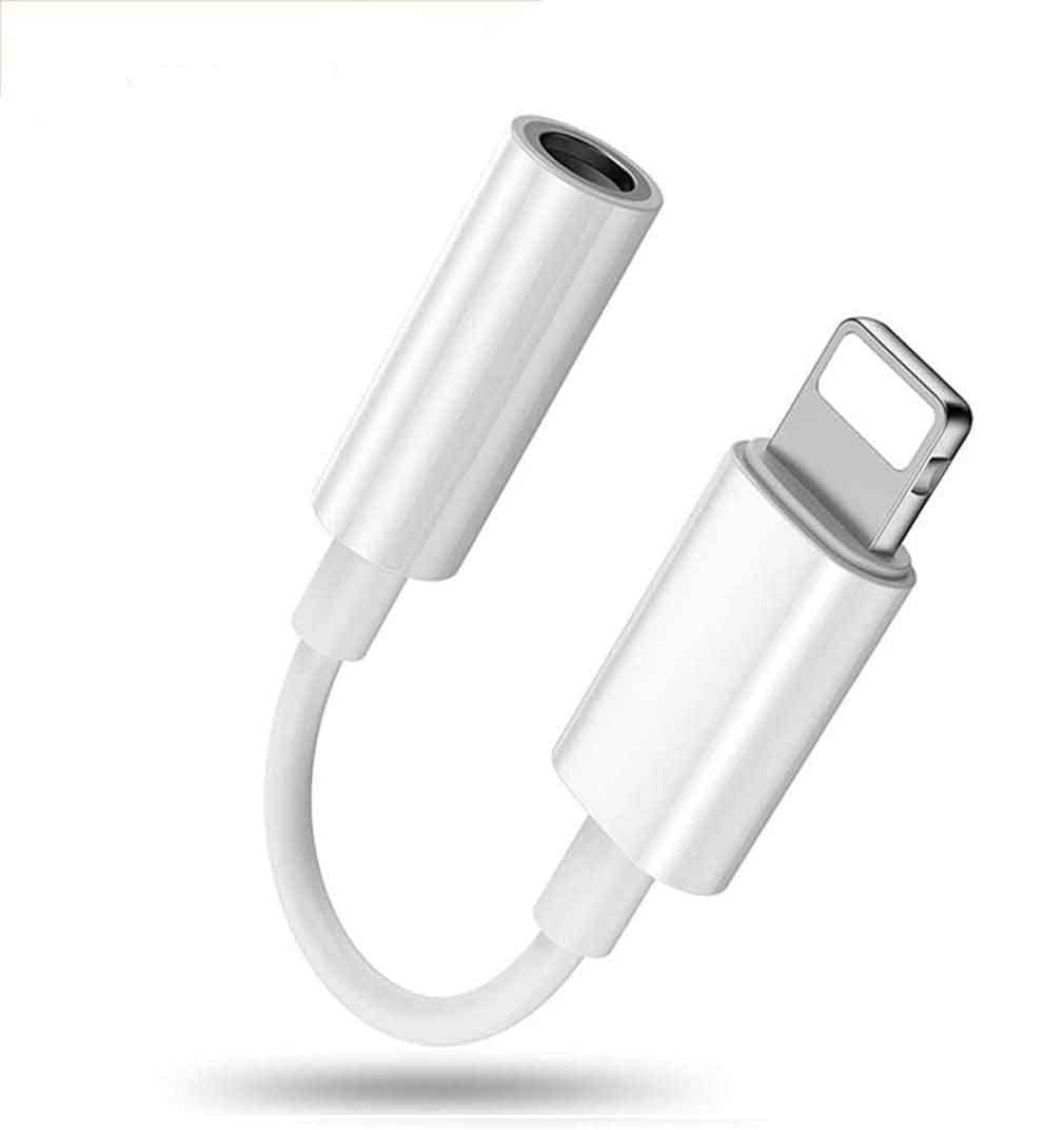BeckenBower Headphones Adapter for iPhone 12 11 X Pro Max Aux Audio Adapter 3.5mm [MFi Certified] Earphone Jack Converter Earbuds Dongle Cable Audio Splitter Accessories for XS 8 7 Plus