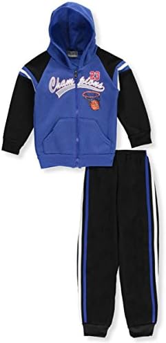 Victory League Little Boys' "Champions" 2-Piece Fleece Sweatsuit - royal blue