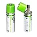 Rechargeable AA Battery, R6 Chargeable Integrated USB Charg Batteries 1450mAh 1.2V, 2 Cell Pack