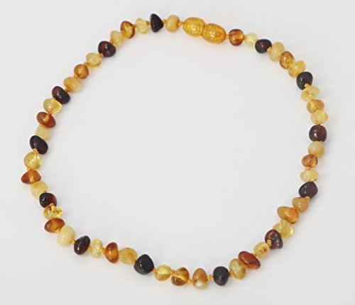 Baby Bee Calm - Baltic Amber Teething Jewelry (Necklace/Bracelet Set, Multicolor)