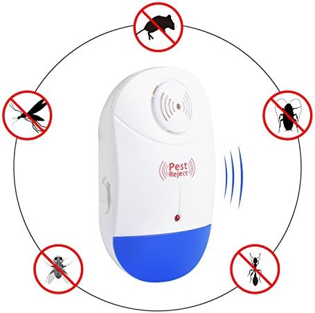 NikNax Ultrasonic Pest Repeller - Electronic Plug In for Repelling Insects (Ants, Roaches, Spiders, Flies, Fleas, etc.) & Rodents (Rats, Mice, etc.)