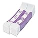 Pap-R Products Currency Straps, Violet, $2,000 in $20 Bills, 1000 Bands/Pack