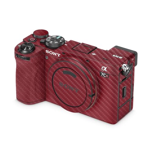Carbon Fiber Camera Skin Compatible with Sony Alpha 7CR Camera (2023) - Solid B…