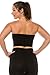 Kurve Seamless Bandeau Tube top - UV Protective Fabric, Rated UPF 50+ (Non-Padded) Made in USA, Black, Medium/Large