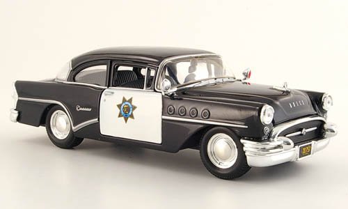 Buick Century, California Highway Patrol (1:26), 1955, Model Car, Ready-made, Maisto 1:24