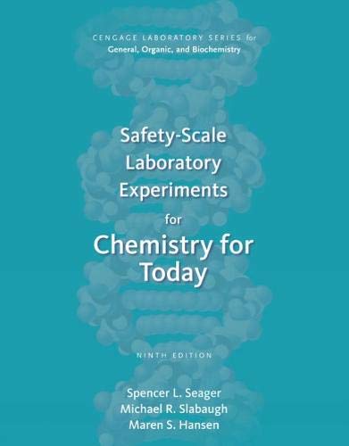 Safety-Scale Laboratory Experiments for Chemistry for Today (Cengage Laboratory Series for General, Organic, and Biochemistry) (Best Scale For S Health)