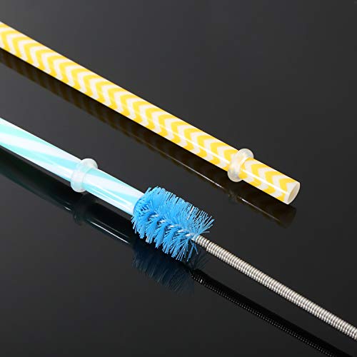 Sumind Aquarium Cleaning Brush Double Ended Bristles Hose Pipe Cleaner for Fish Tank Home Kitchen Cleaning