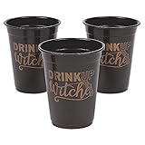 Drink Up Witches Halloween Party Cups (bulk 50 pack of disposable cups)