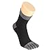 VWELL Toe Socks for Men Women Ankle Cotton Five Fingers Socks Low Cut Athletic Running Socks 4 Pairs Size 8-11