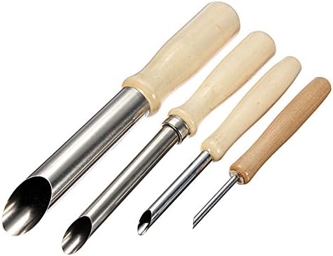 4 Pcs Round Hole Cutter Stainless Steel Circle Shaping Pottery Clay Sculpture Tools
