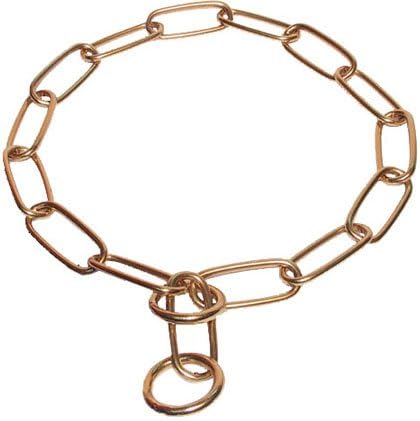 Dean &amp; Tyler Presents "Sprenger Large Fur Saver" Collar Long Link FUR Saver DOG Collar Made of Brass - Size 30" By 4mm - Herm Sprenger Original - This FUR Saver Recommended By VDH Member of F.c.i. - Available in Different Size. (21", 23", 25", 26", 28", 30")
