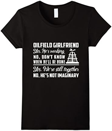 Womens Oil Field Girlfriend We're Still Together T Shirt Large Black