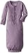 L'ovedbaby Unisex-Baby Organic Cotton Gown, Lavender, 0/3 Months