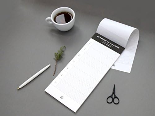 BLESSING IN DISGUISE Desk Weekly Scheduler - Undated Desk Weekly Scheduler Planner Pad (Weekly, Side)