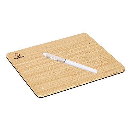 Woodpad palette 7-7.5" bamboo graphics drawing tablet for ma…