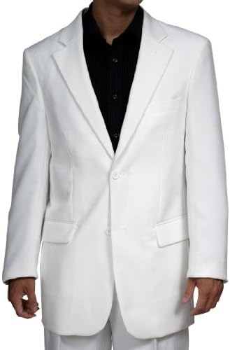New Men's 2 Button White Dress Suit - Includes Jacket and Pants