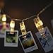Miaro 40 LED Photo Clips String, Wedding Party Christmas Indoor Home Decor Lights, White