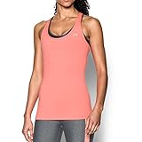 Under Armour Women's HeatGear Armour Racer Tank, London Orange/Metallic Silver, Medium