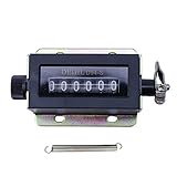 LAY'S 6 Digit Resettable Mechanical Pulling Counter 0-999999 Hand Tally for Lap Sports Coach School Event