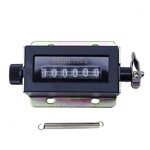 LAY'S 6 Digit Resettable Mechanical Pulling Counter 0-999999 Hand Tally for Lap Sports Coach School Event