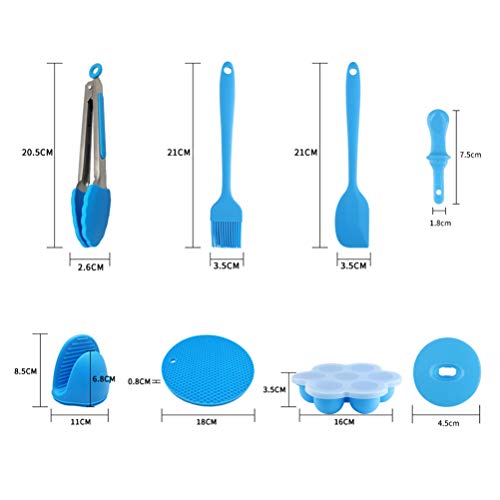 Zeattain Silicone Popsicle Mold Ice Pop Molds, 7 Pieces DIY Pop