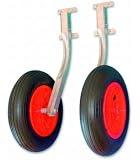 Roue Gonflable 25 Cm Avec Support Acier Inox - Capacité 150 Kg, Pour Remorque, Bateau Pneumatique, Transport - 7